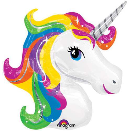 Unicorn Shaped Foil Balloon - Click Image to Close